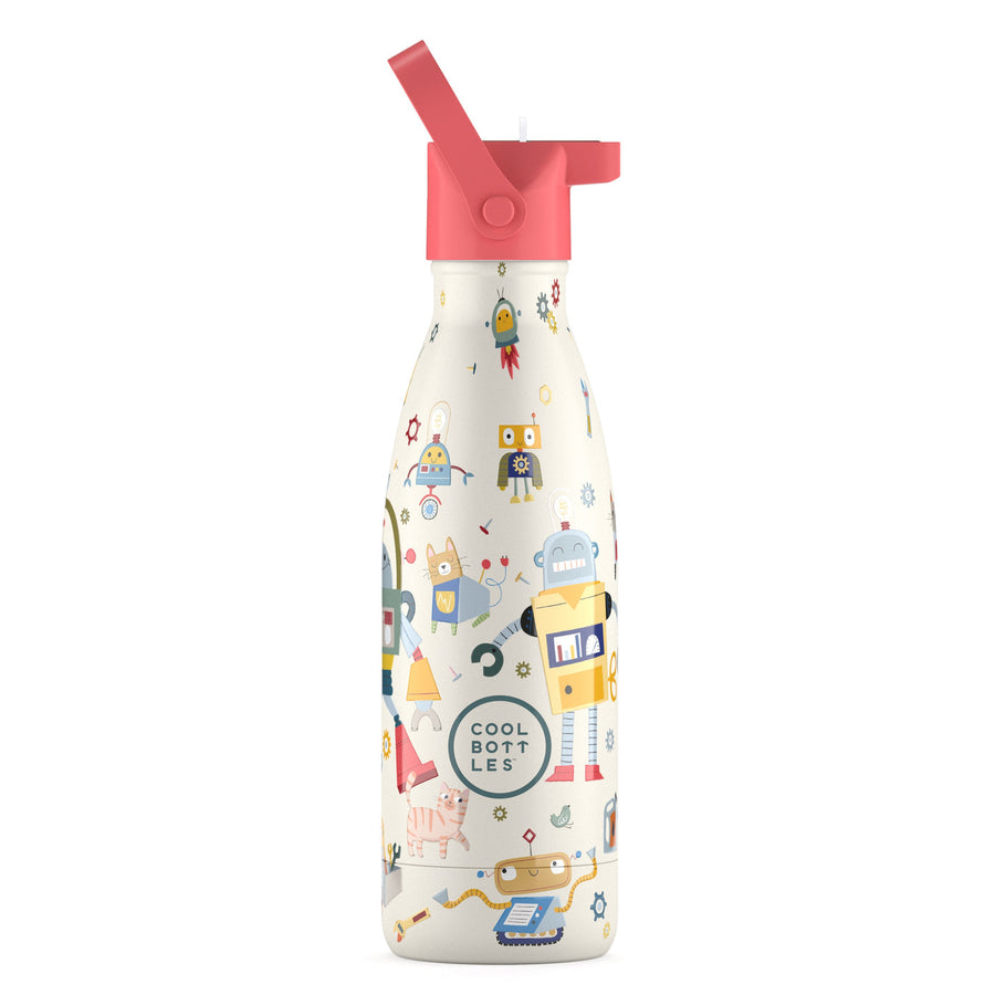 The bottles kids - Botella de agua para niños 350 ml - Messy Robots