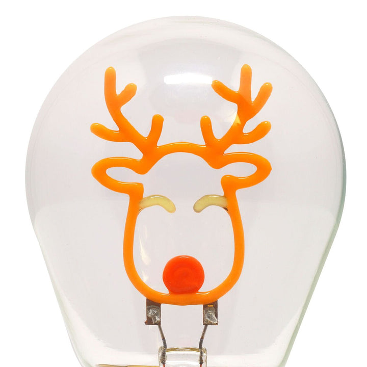Lámpara Decorativa de Mesa Navideña en Forma de Bombilla - Reindeer - Bulb Fiction