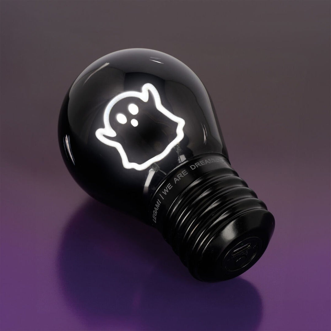 Lámpara Decorativa de Mesa en Forma de Bombilla - Ghost - Bulb Fiction - Halloween