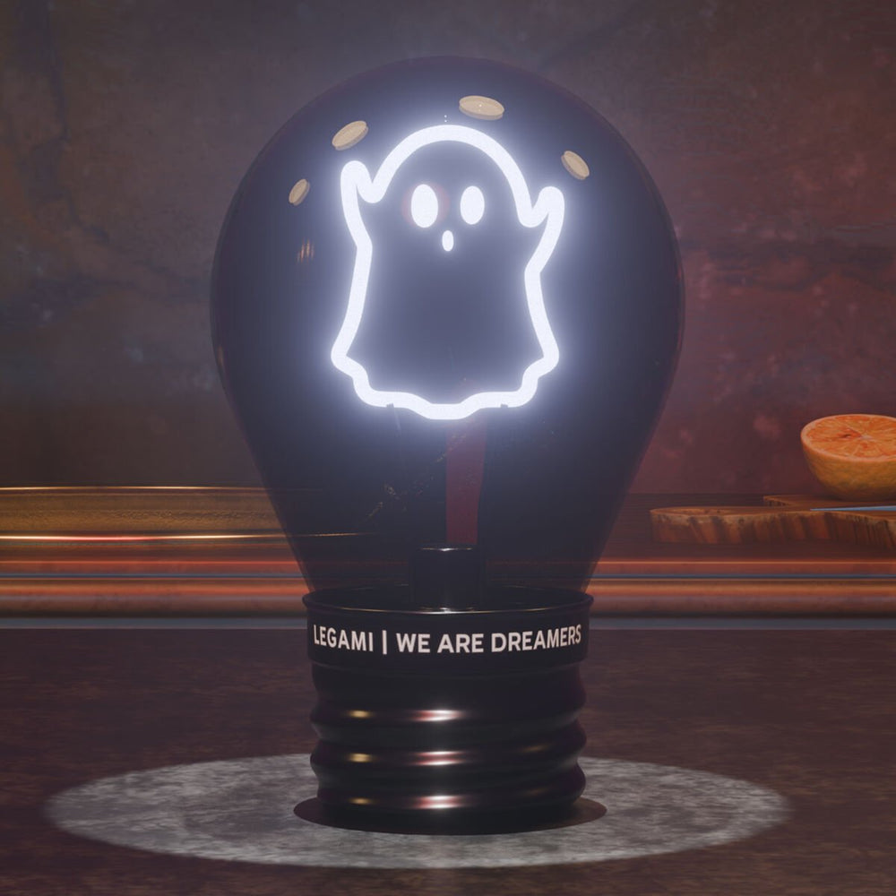 Lámpara Decorativa de Mesa en Forma de Bombilla - Ghost - Bulb Fiction - Halloween