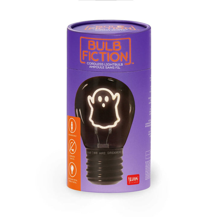 Lámpara Decorativa de Mesa en Forma de Bombilla - Ghost - Bulb Fiction - Halloween