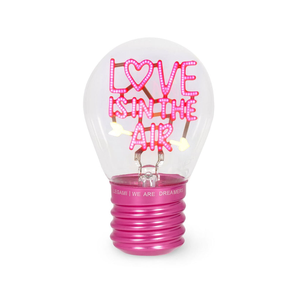 Lámpara Decorativa de Mesa en Forma de Bombilla - Love Is in the Air - Bulb Fiction