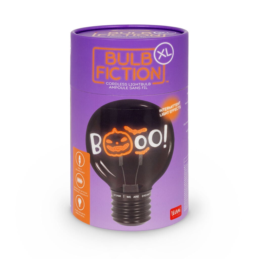 Lámpara Decorativa de Mesa en Forma de Bombilla - Pumpkin Booo - Bulb Fiction
