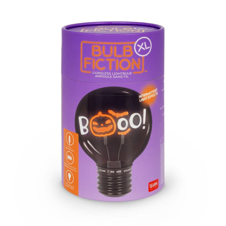 Lámpara Decorativa de Mesa en Forma de Bombilla - Pumpkin Booo - Bulb Fiction