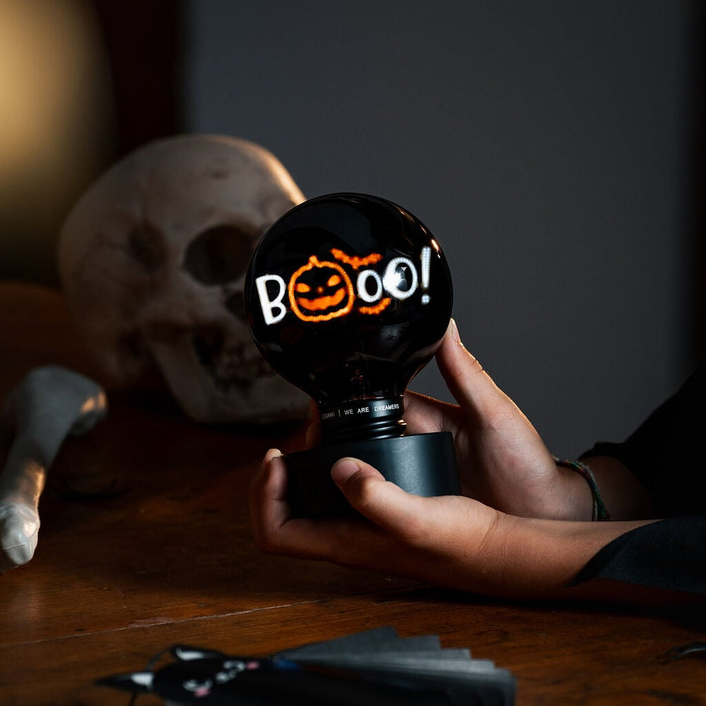 Lámpara Decorativa de Mesa en Forma de Bombilla - Pumpkin Booo - Bulb Fiction