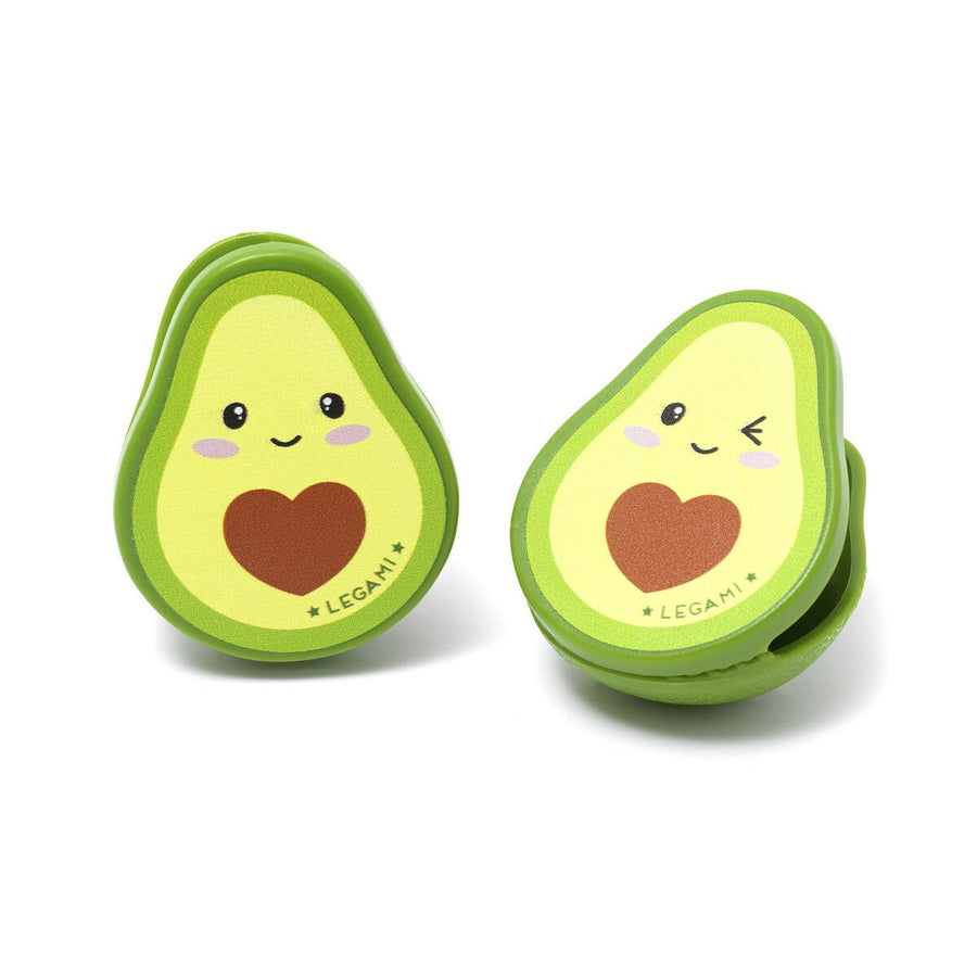 Set de 4 Pinzas para Cerrar Paquetes - Aguacate - Bag Clips