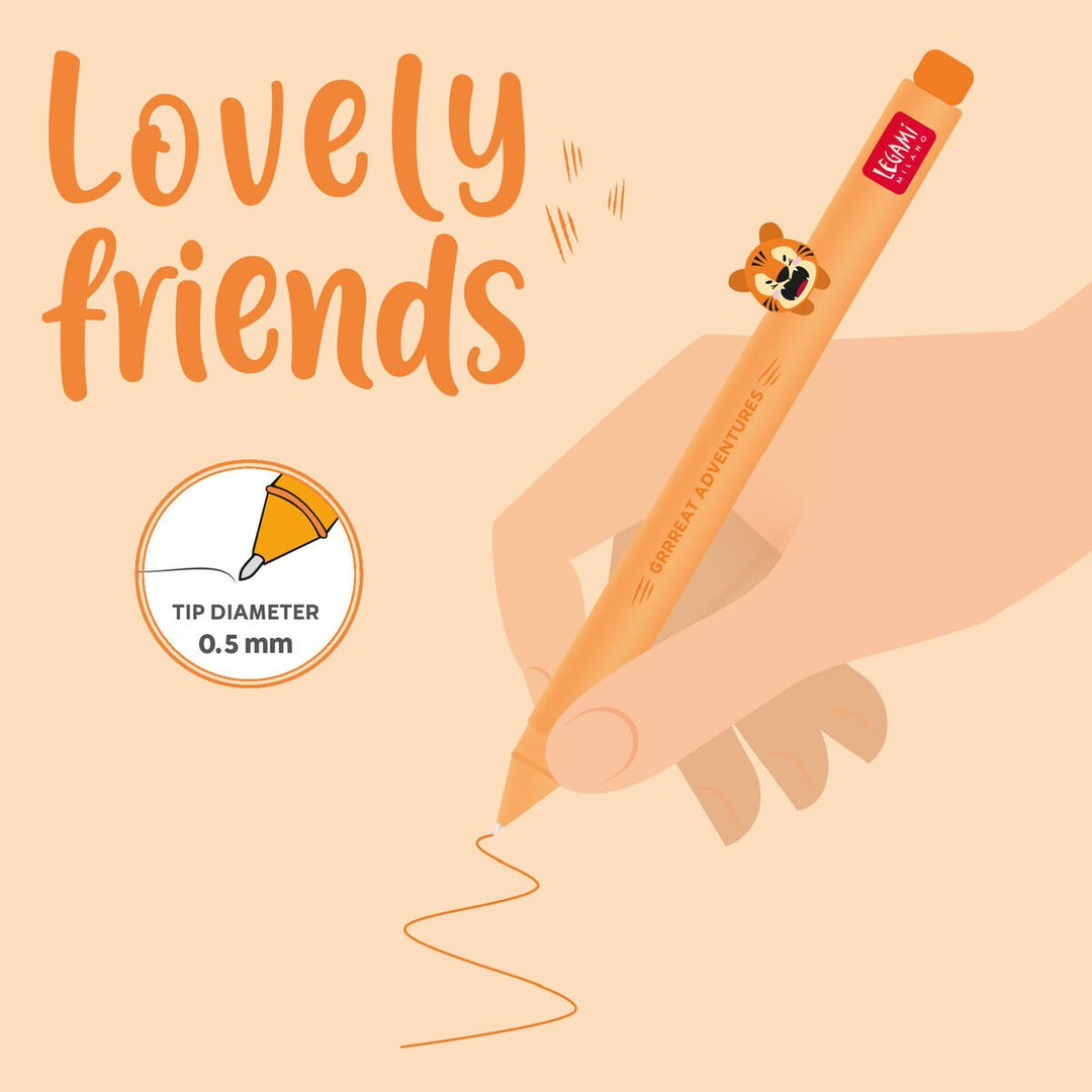 Bolígrafo de Gel - Lovely friends - Tiger