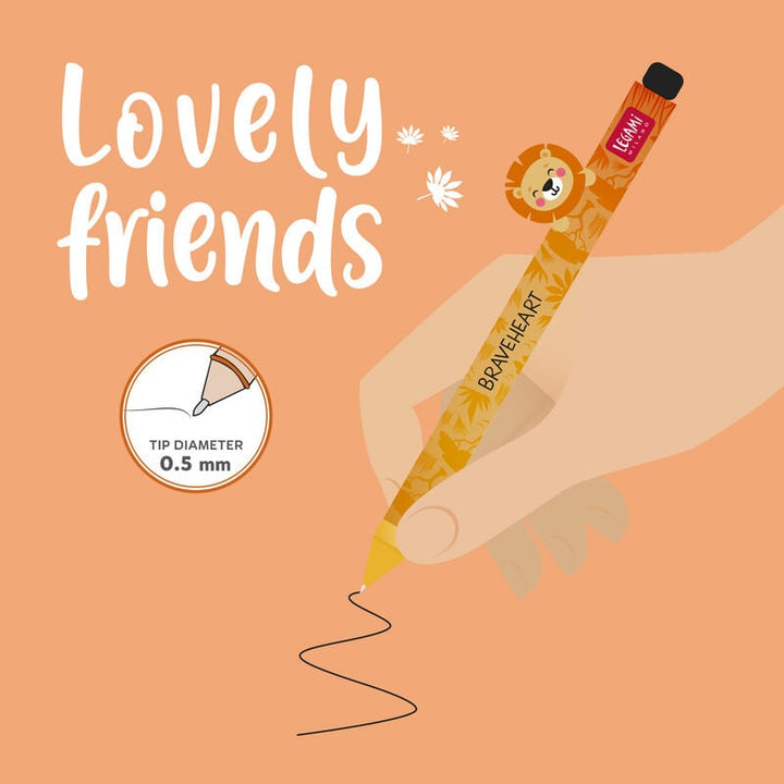 Bolígrafo de gel - Lovely friends - Lion