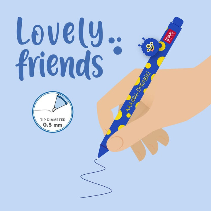 Bolígrafo de gel - Lovely friends - Monster