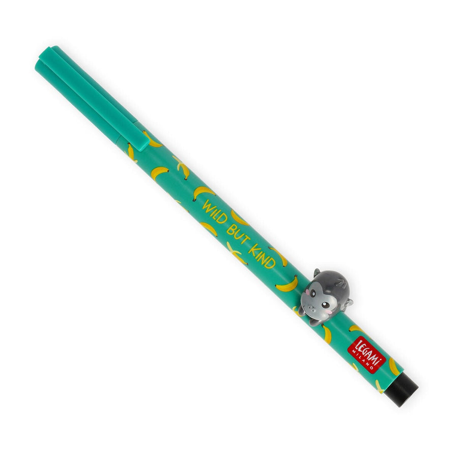Bolígrafo con Animal Decorativo Gorilla «Wild but Kind» - Lovely Friends