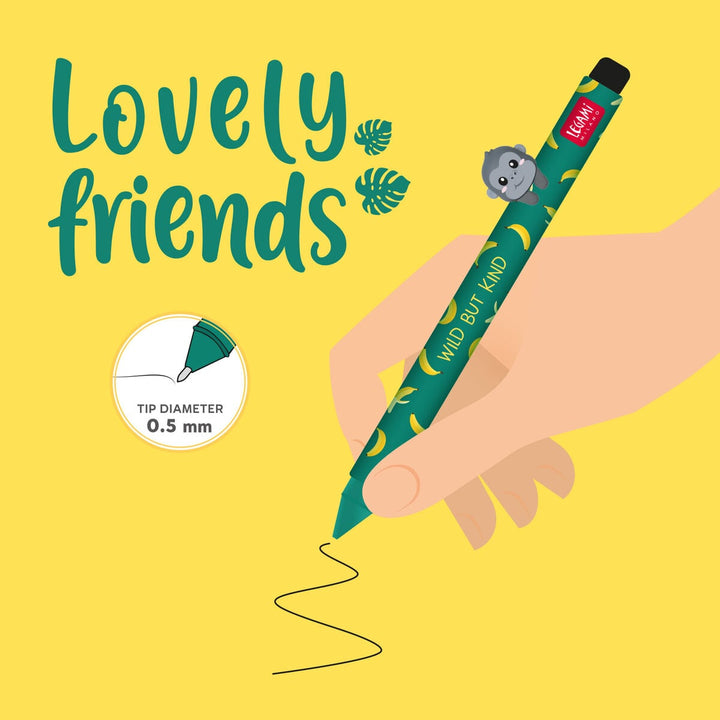 Bolígrafo con Animal Decorativo Gorilla «Wild but Kind» - Lovely Friends