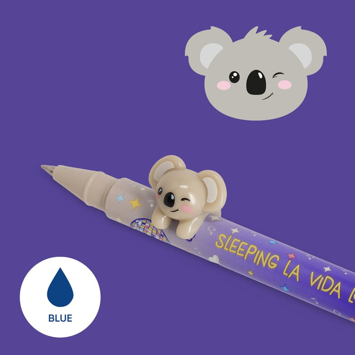 Bolígrafo con Animal Decorativo Koala «Sleeping la Vida Loca» - Lovely Friends