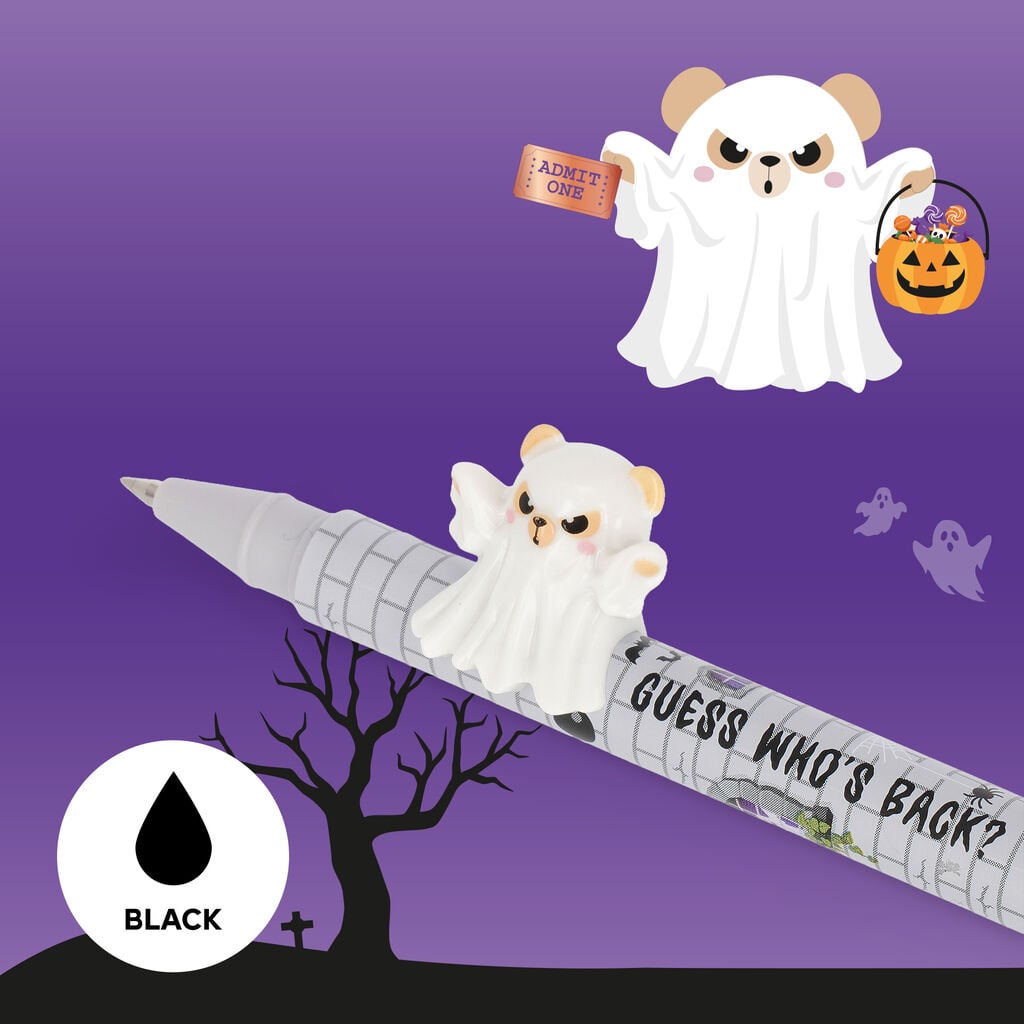 Set de 2 Bolígrafos Gel con Animal Decorativo - Lovely Friends - Spooky Party