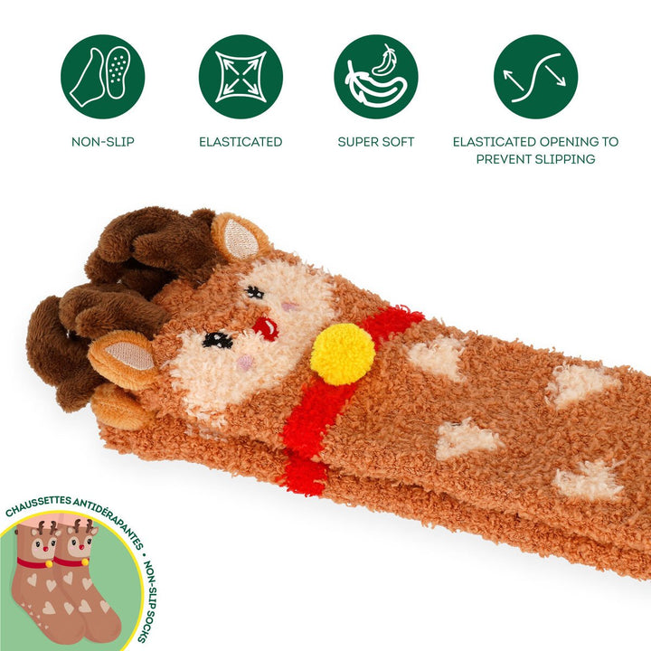 Calcetines antideslizantes Adulto Reindeer - It's a Match!