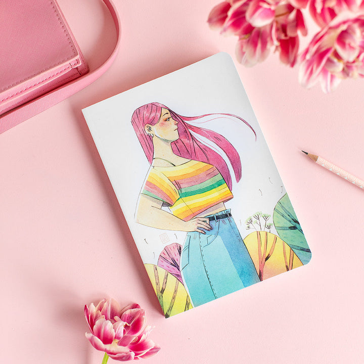 Libreta encuadernada Esther Gili - Pink