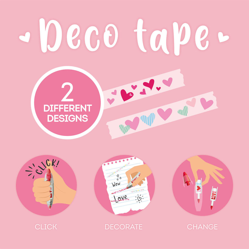 Bolígrafo con Cinta para Decorar - Deco Tape - Heart