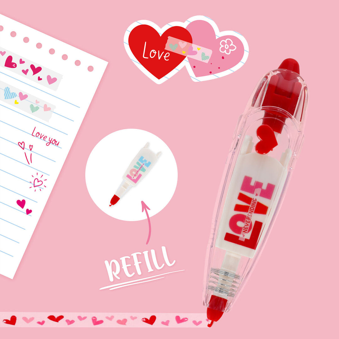 Bolígrafo con Cinta para Decorar - Deco Tape - Heart