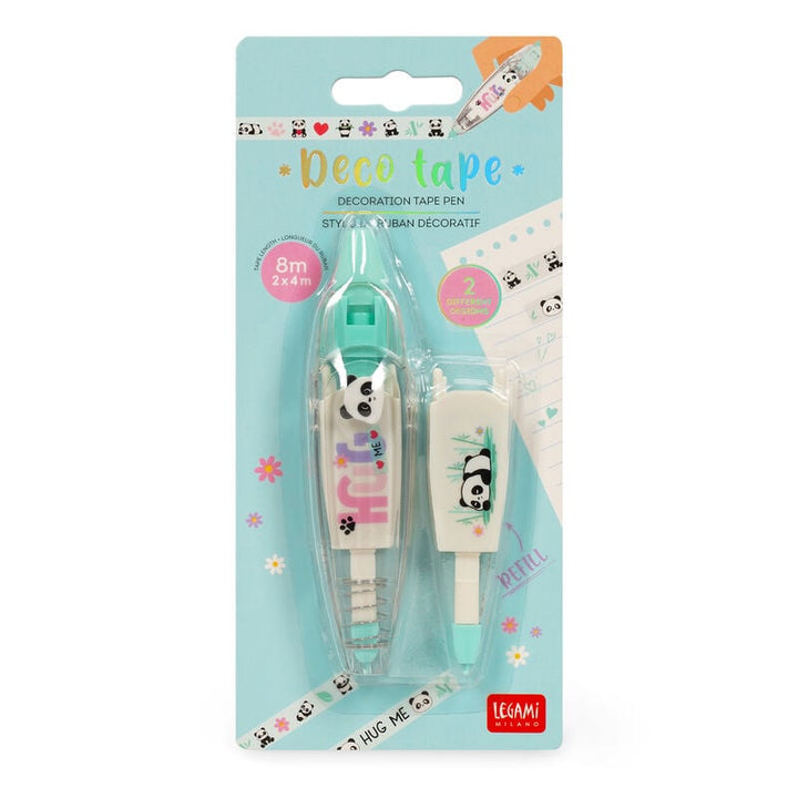 Bolígrafo con Cinta para Decorar - Deco Tape - Panda