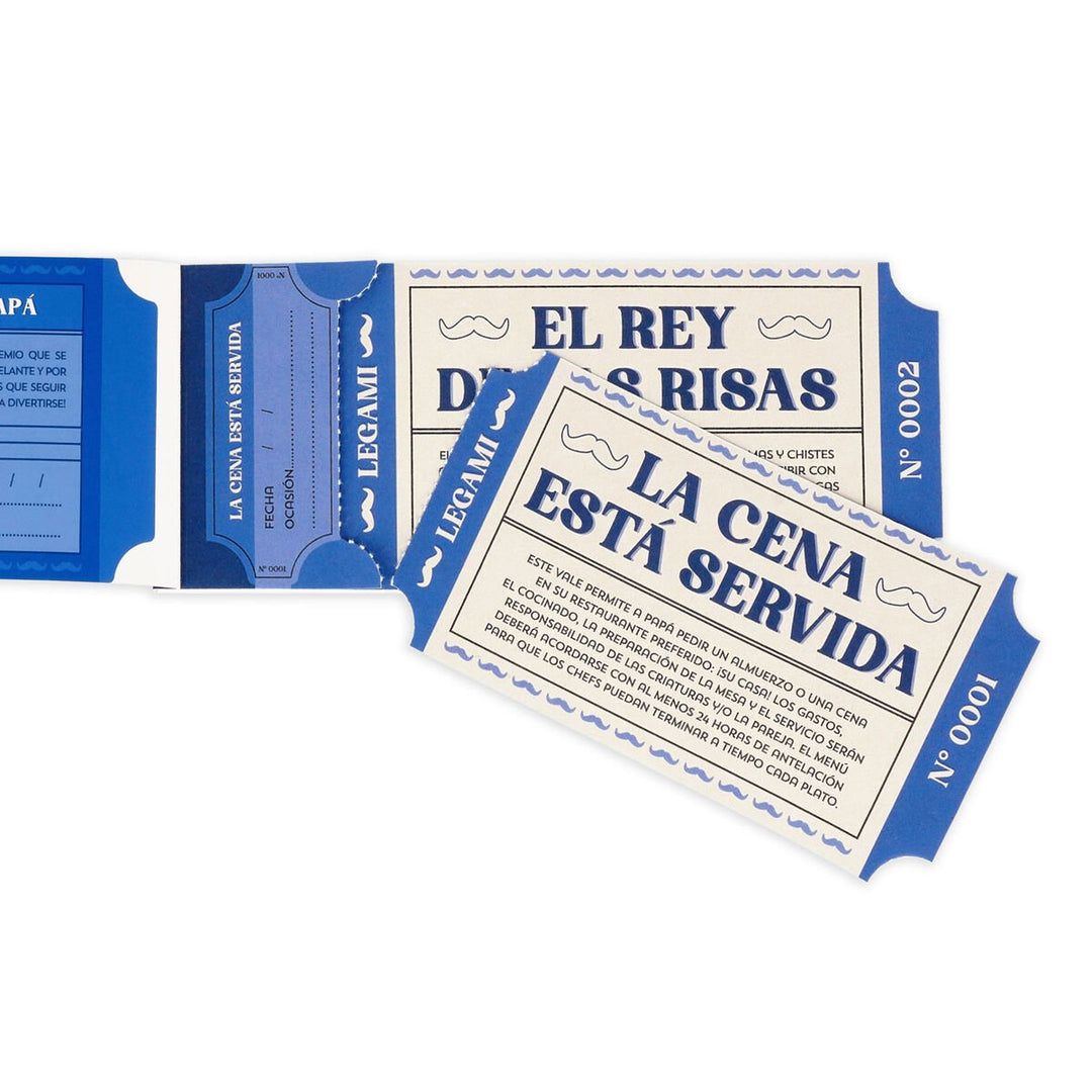 Bloque de 24 cupones para Papá - español - Gift Vouchers