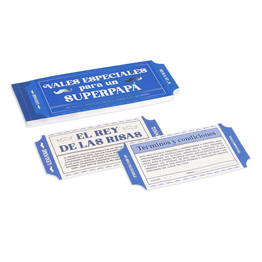 Bloque de 24 cupones para Papá - español - Gift Vouchers