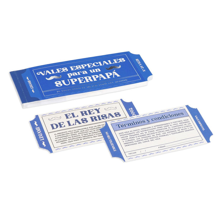 Bloque de 24 cupones para Papá - español - Gift Vouchers