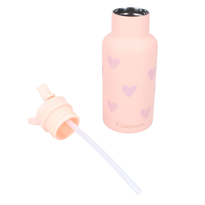 Botella Corazones 350ml - Pink