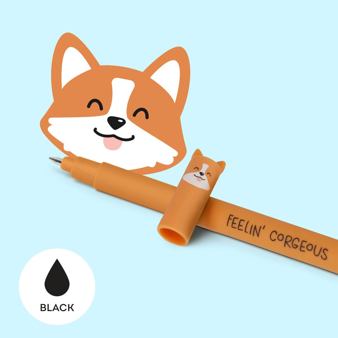 Bolígrafo de Gel Borrable - Erasable Pen - Corgi