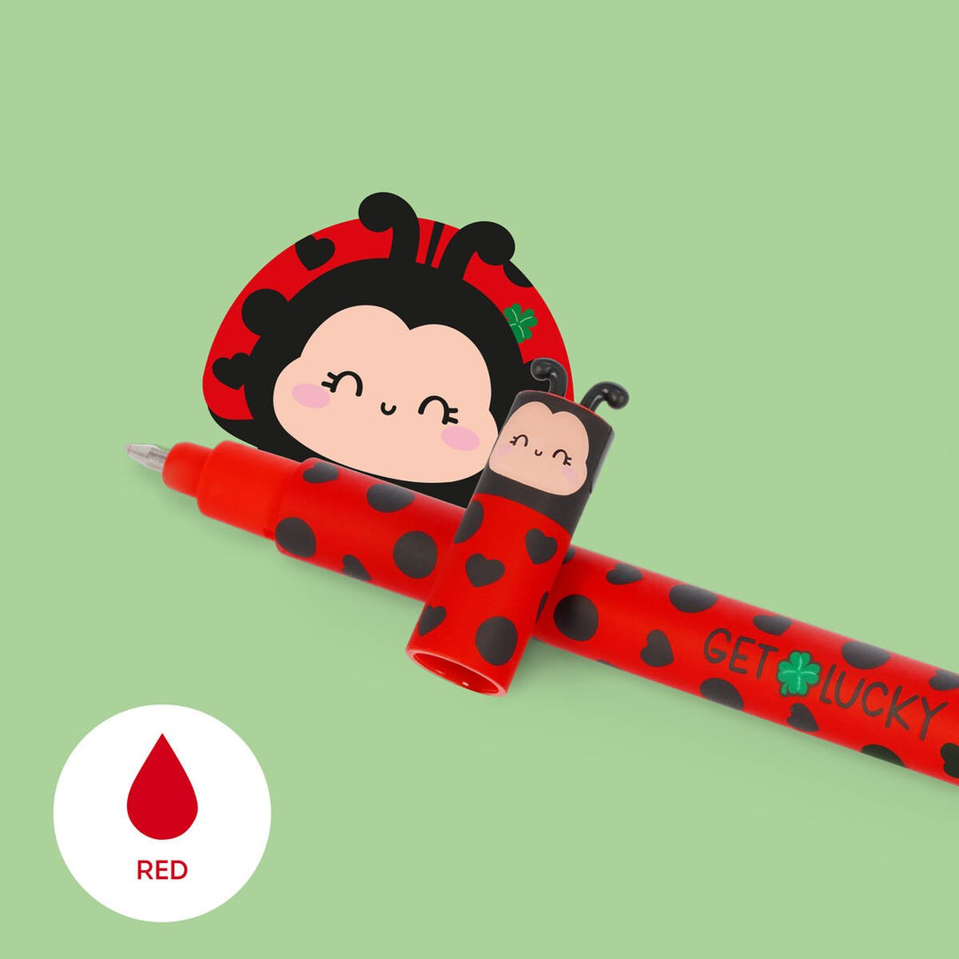 Bolígrafo de Gel Borrable Ladybug «Get Lucky» - Erasable Pen