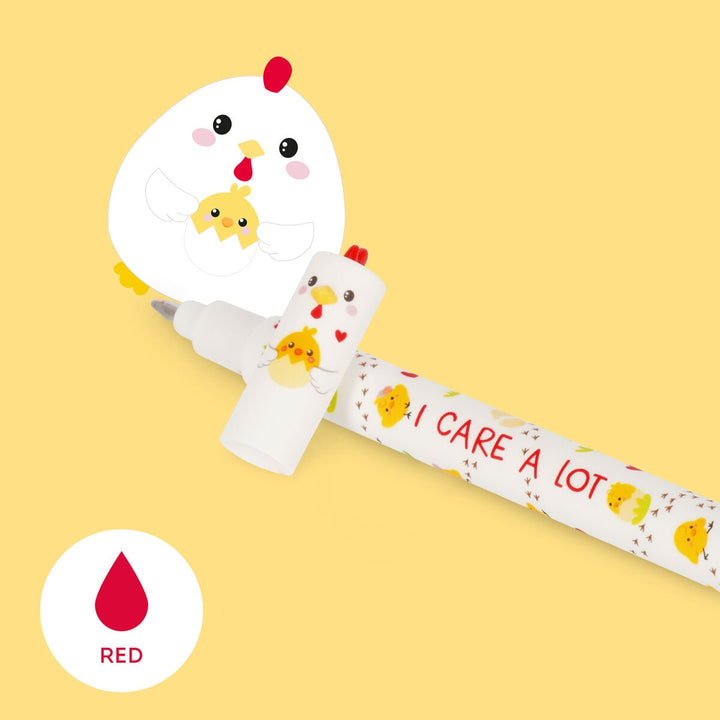 Bolígrafo Borrable Hen «I Care a Lot» - Erasable Pen