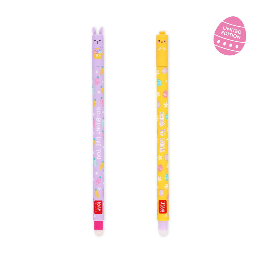 Set de 2 Bolígrafos de Gel Borrables - Erasable Pen - Hoppy Easter