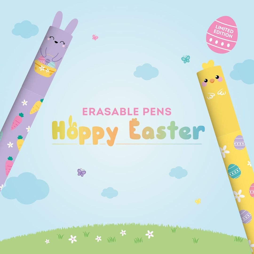 Set de 2 Bolígrafos de Gel Borrables - Erasable Pen - Hoppy Easter