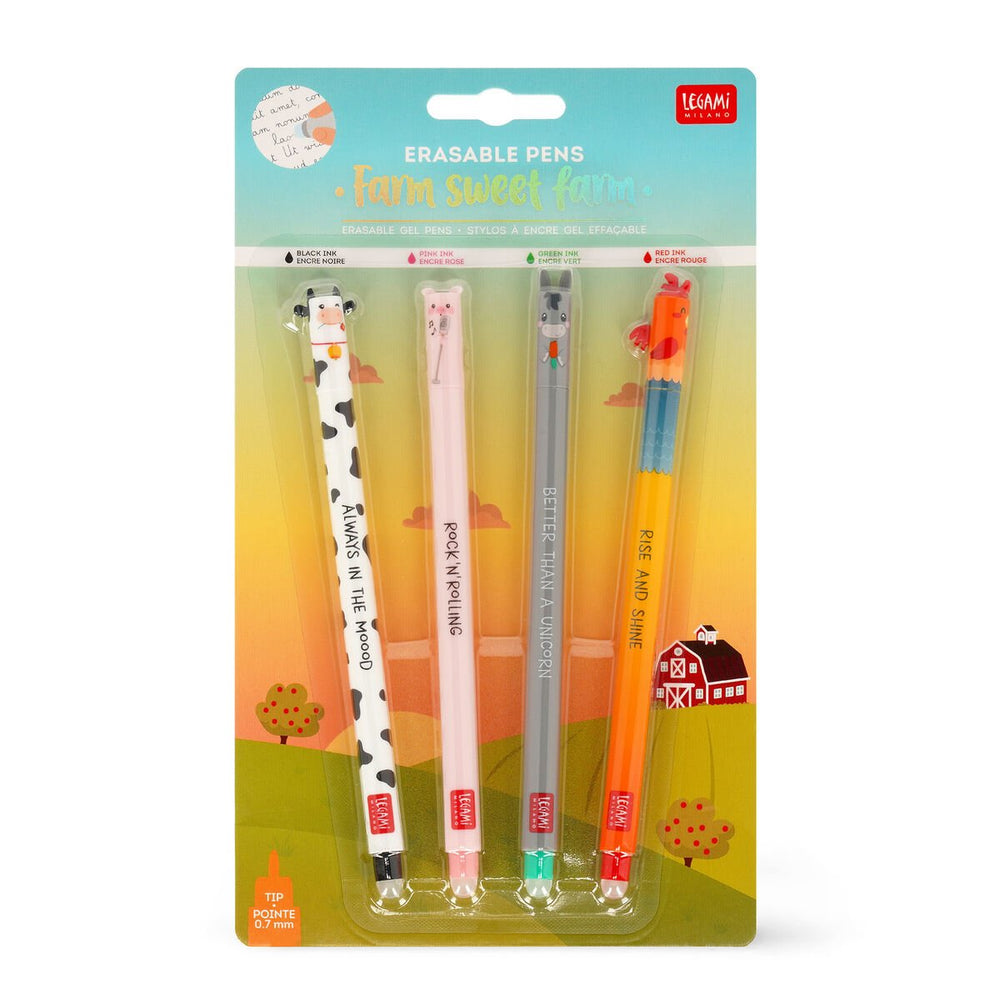 Bolígrafo de Gel Borrable - Erasable Pen - Farm Sweet Farm