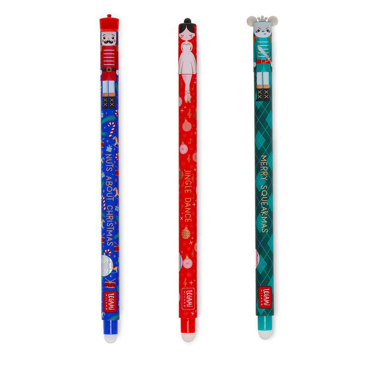 Set de 3 Bolígrafos de Gel Borrables - The Nutcracker - Erasable Pen