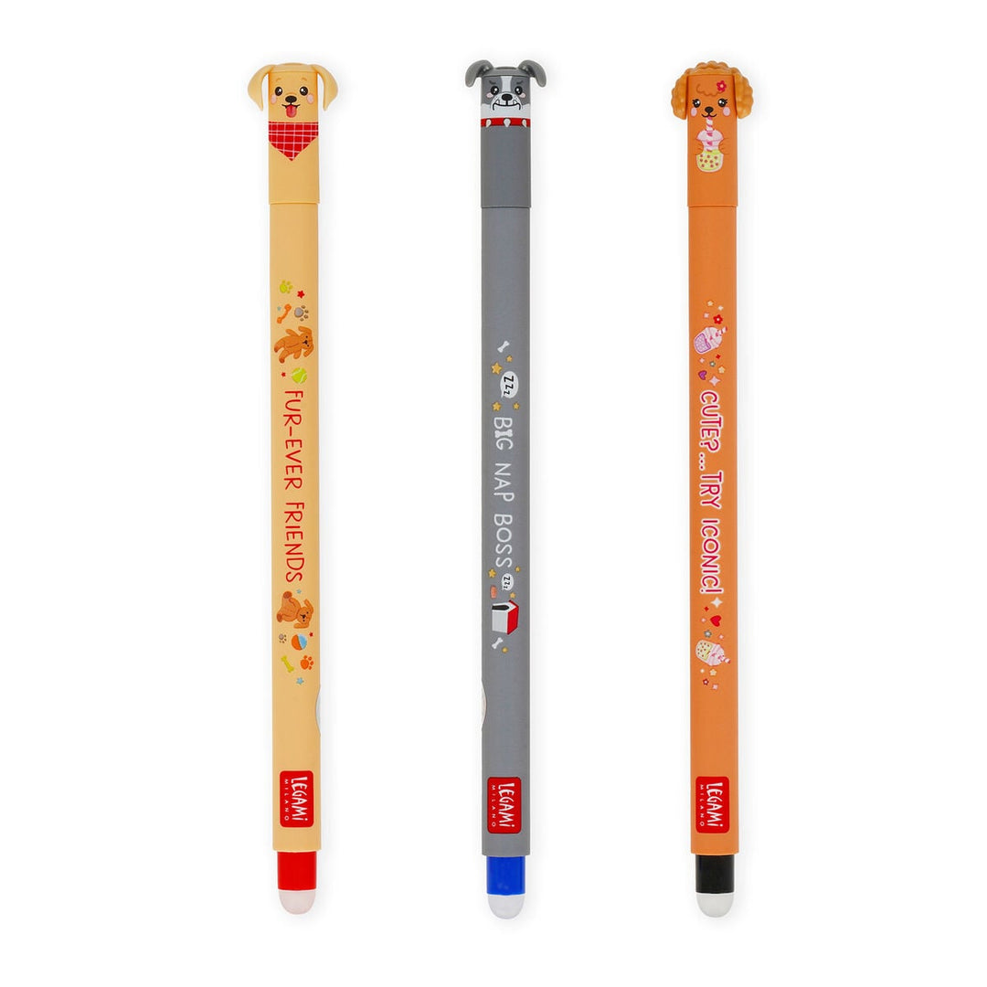 Set de 3 Bolígrafos de Gel Borrables - Erasable Pen - Fur-ever Friends
