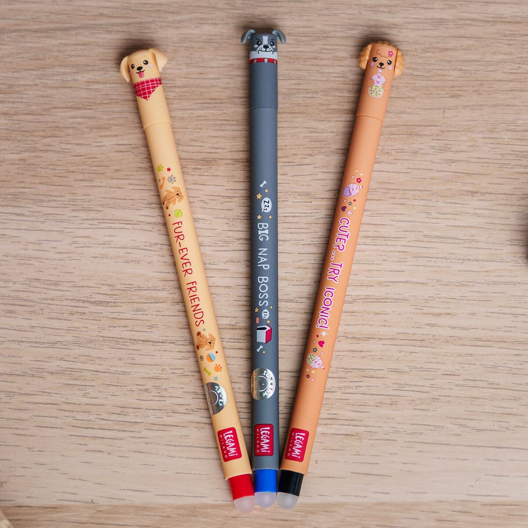 Set de 3 Bolígrafos de Gel Borrables - Erasable Pen - Fur-ever Friends