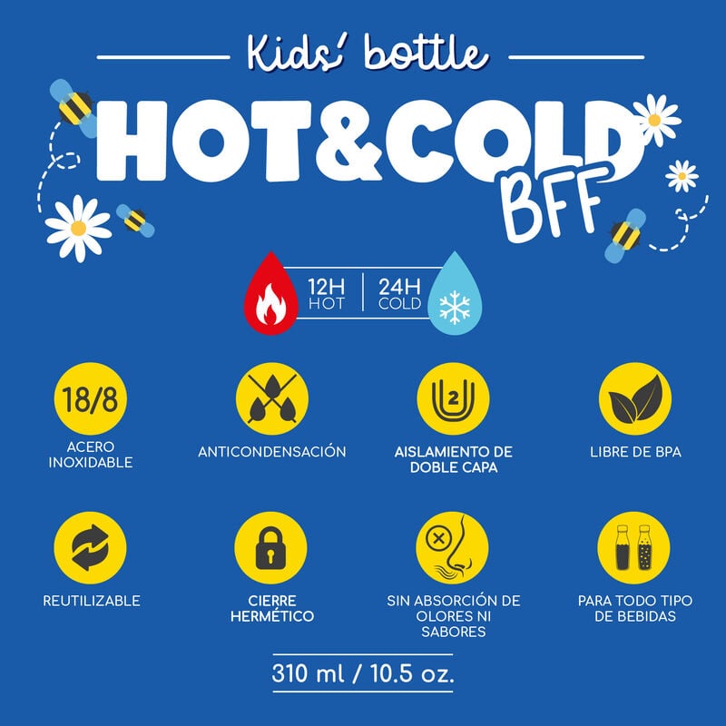 Cantimplora Térmica para Niños - Hot&Cold BFF - Teddy Bear