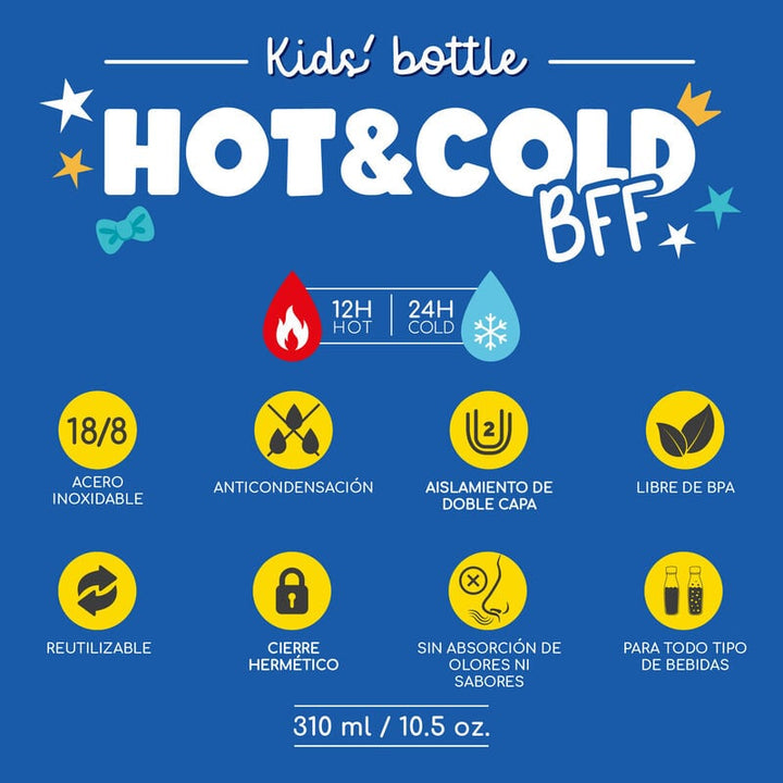 Cantimplora Térmica para Niños - Hot&Cold BFF - Penguin