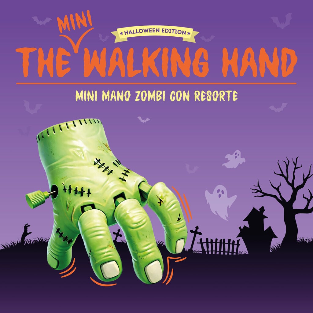 Mini Mano Zombi con Resorte - The Mini Walking Hand