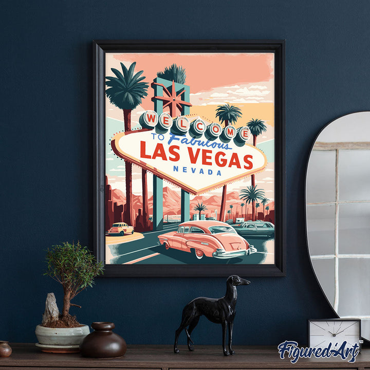 Póster de viaje Las Vegas