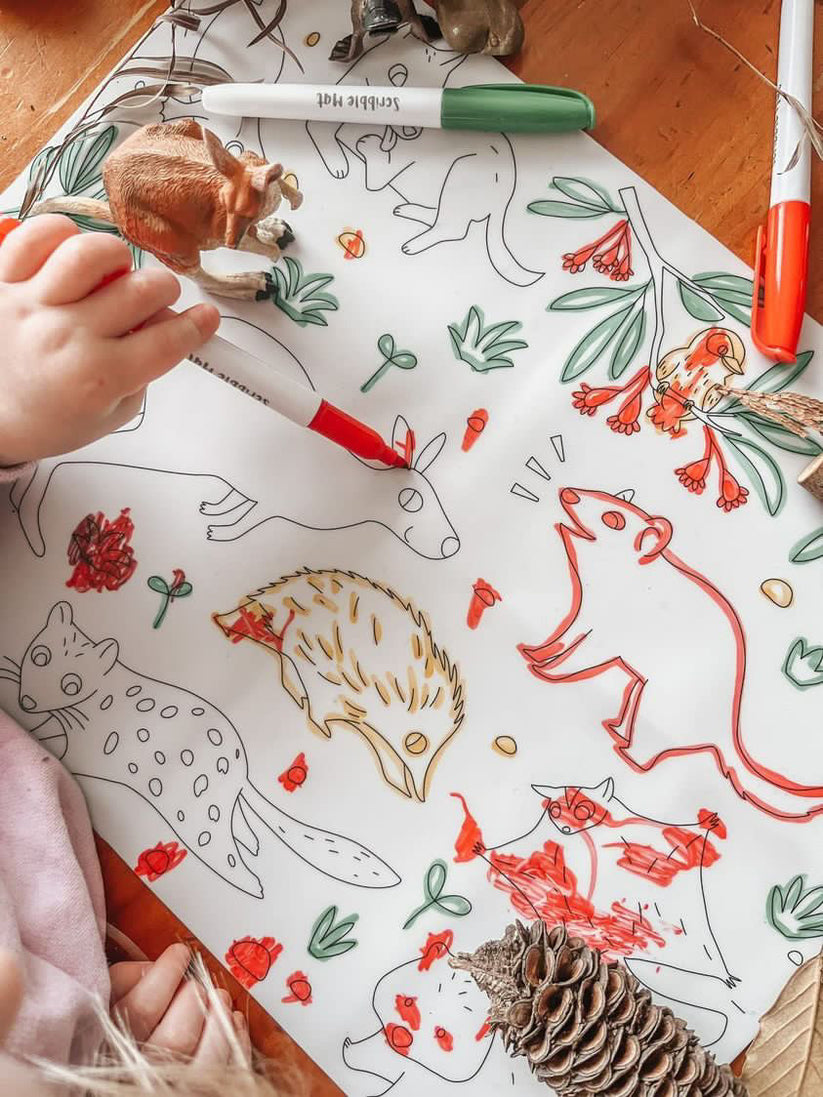 Scribble Mat "Animales Australia"
