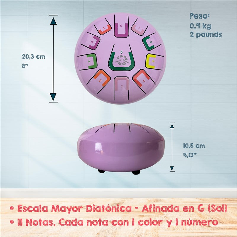 Tambú 8" 11 notas - Violeta