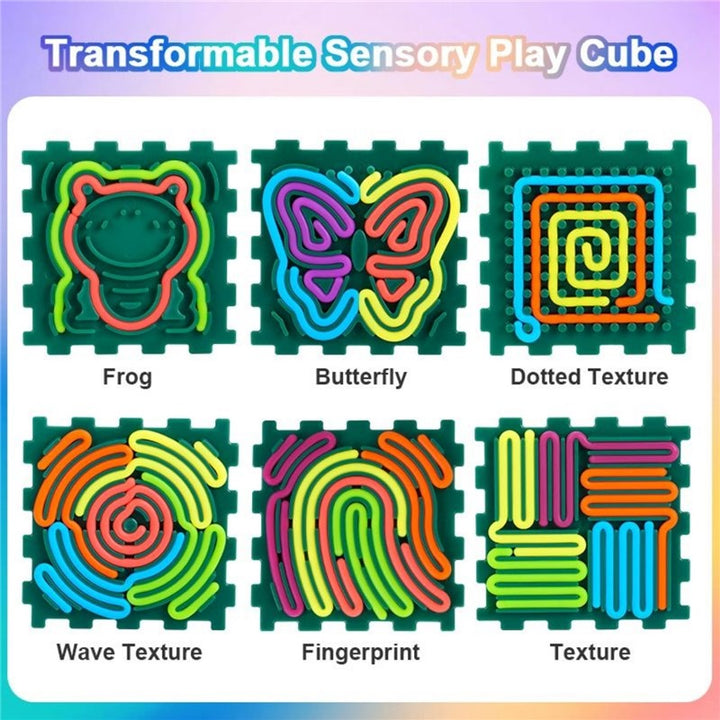 Cubo sensorial para motricidad fina y concentración