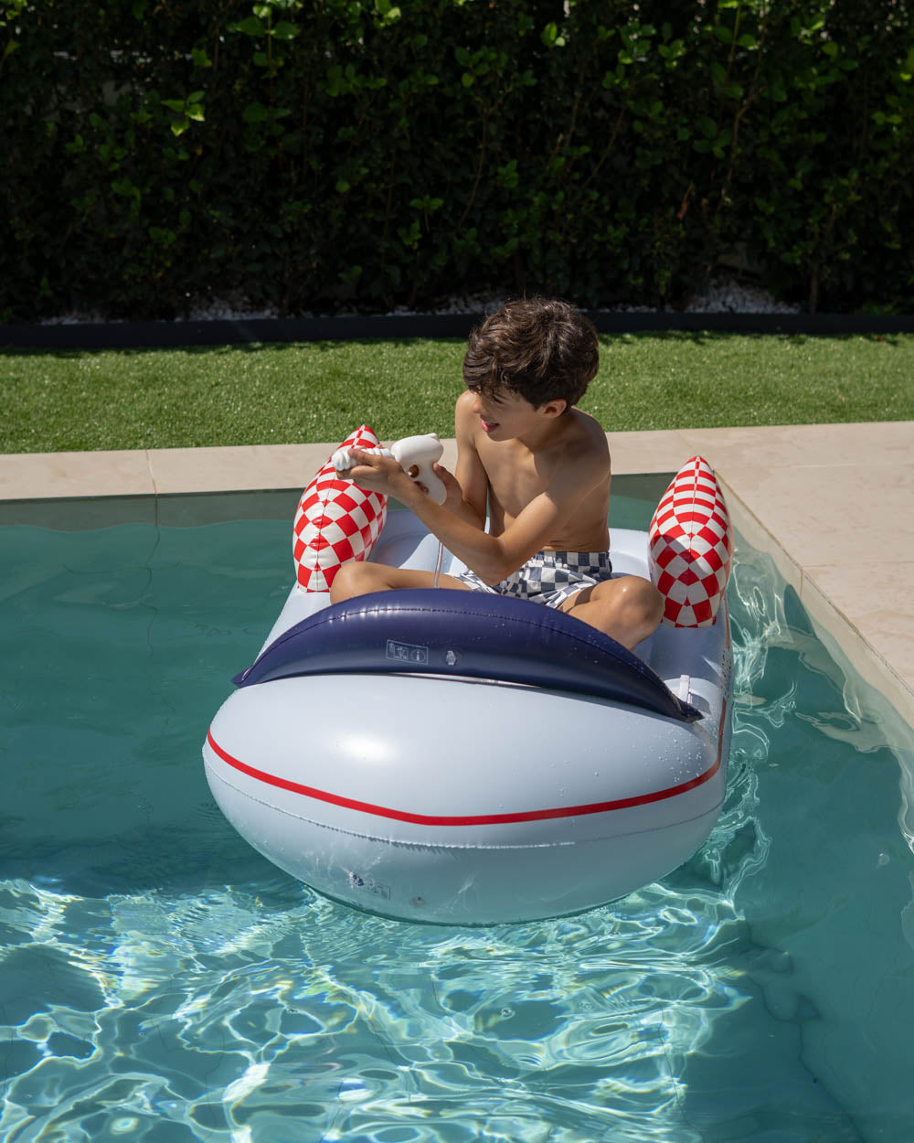 Flotador tabla lancha con pistola de agua Galactic - Space Age