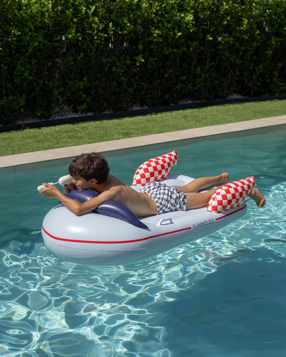 Flotador tabla lancha con pistola de agua Galactic - Space Age