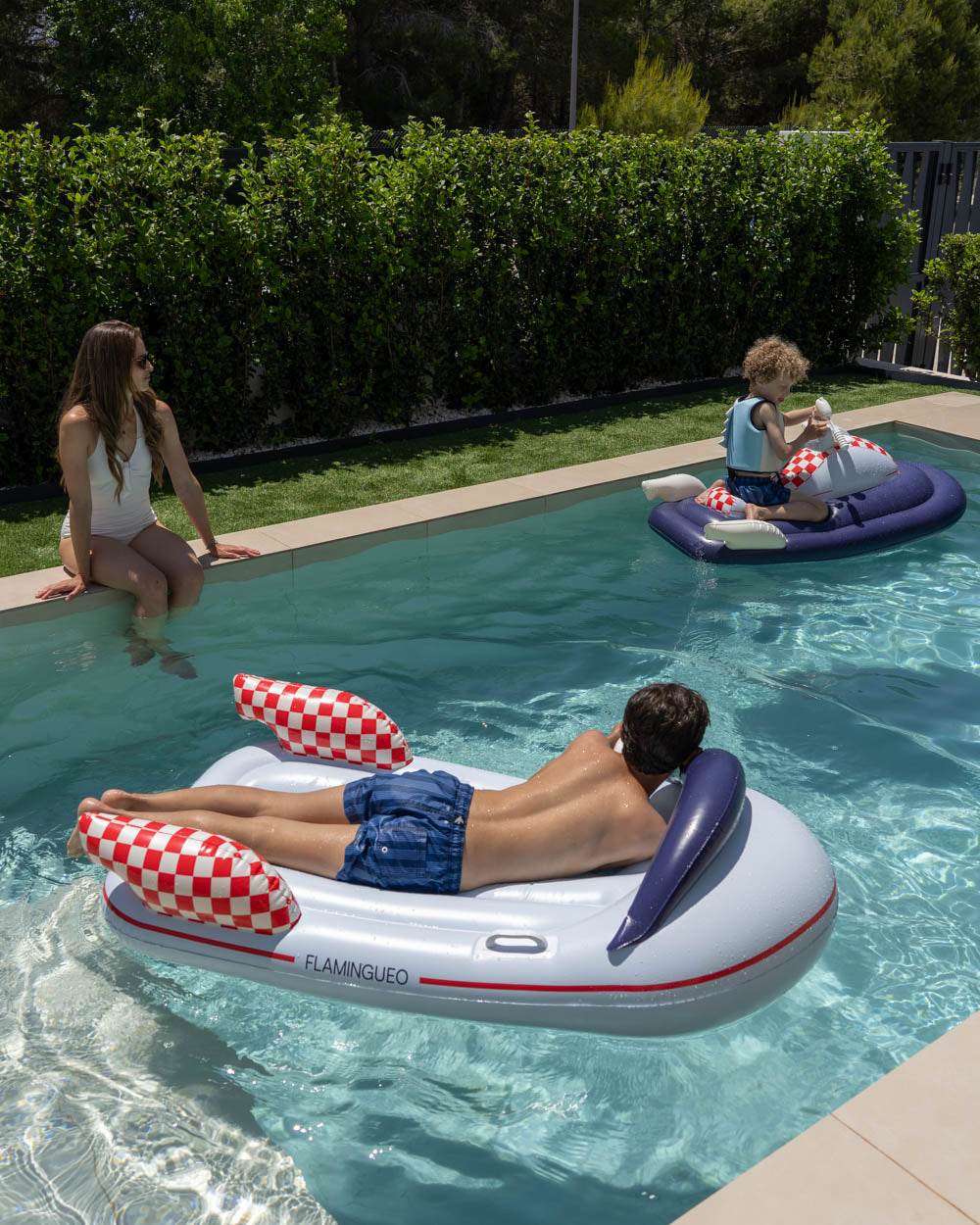 Flotador tabla lancha con pistola de agua Galactic - Space Age