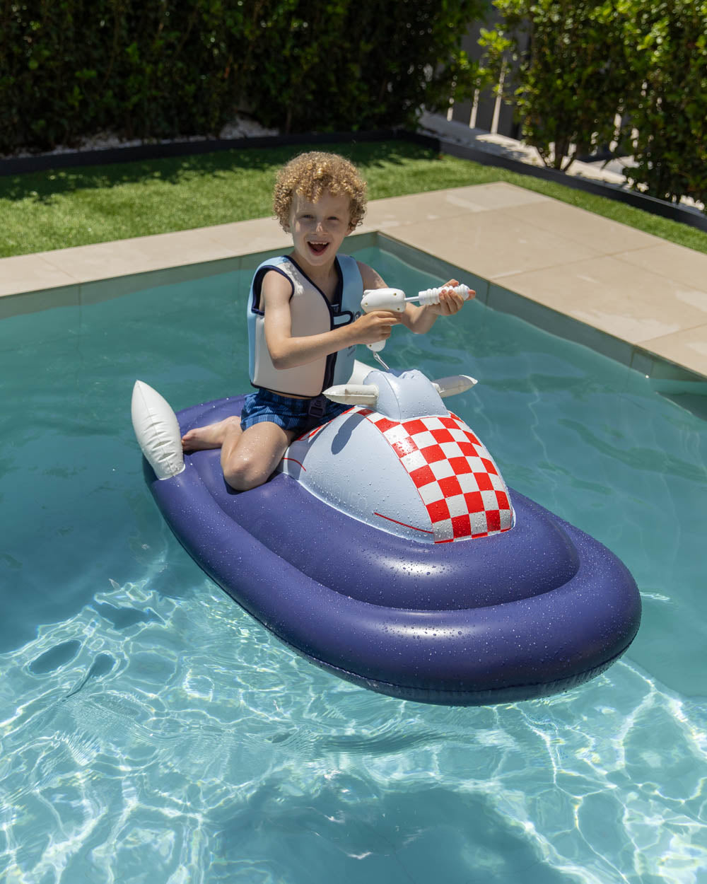 Flotador moto de agua con pistola - Ranger - Space Age