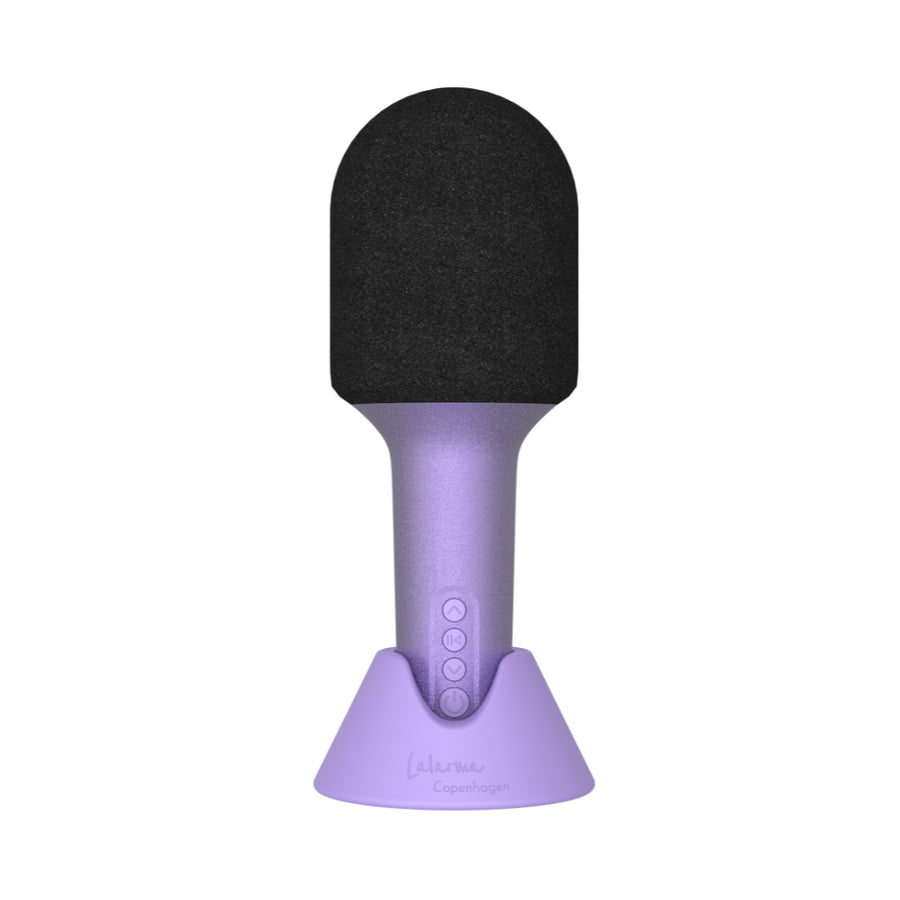 Micrófono altavoz con purpurina - Lila