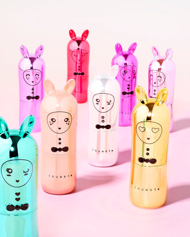 Set de 3 bálsamos labiales metalizados rainbow