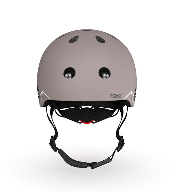 Casco Scoot and Ride XXS - líneas marrones