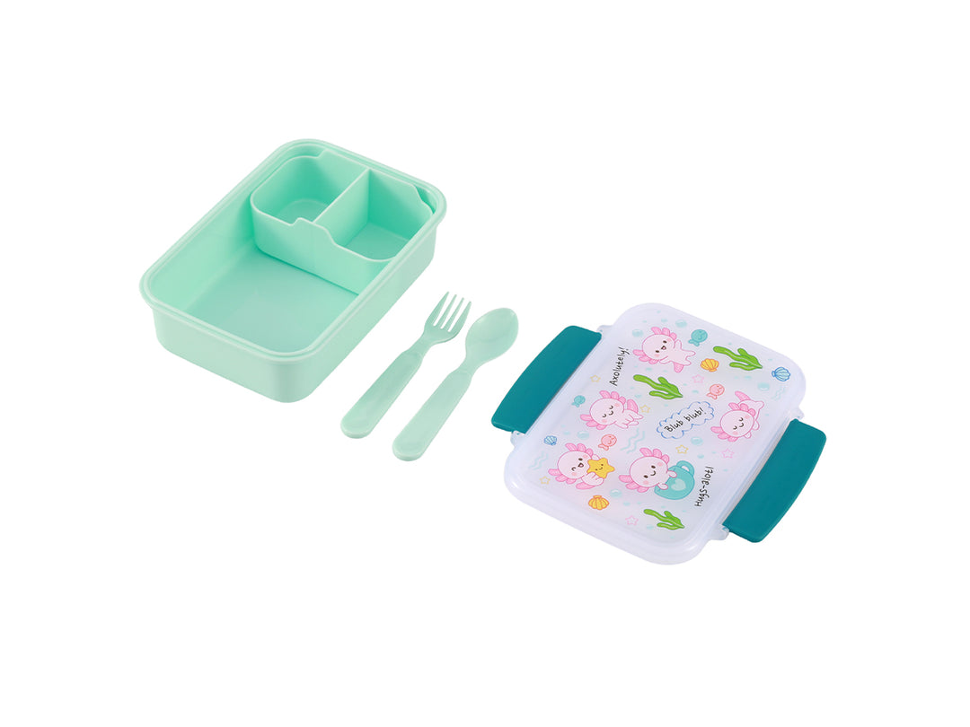 Fiambrera Kids Axolutely con cubiertos
